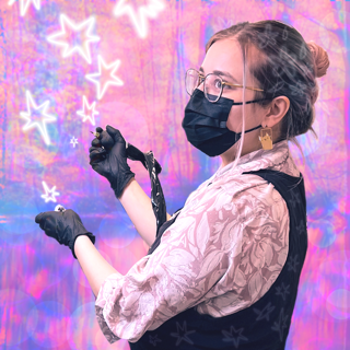 Photo de moi en train de tatouer